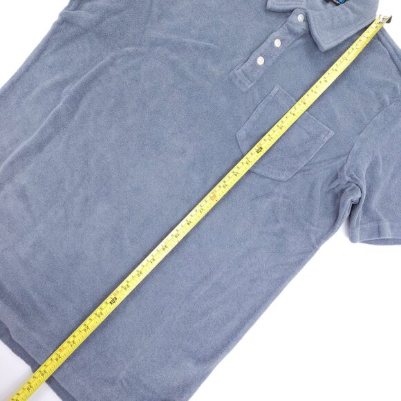 NWT LAIRD French Terry Pool Polo Shirt The Terrapin Blue Tennis Golf Athleisure - Picture 4 of 6